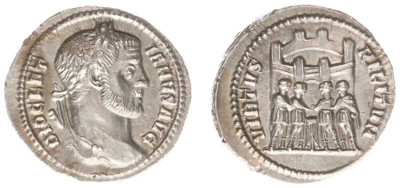 Roman Imperial Coinage - Diocletianus (284-305) - AR Argenteus (Rome AD 294, 3.4...