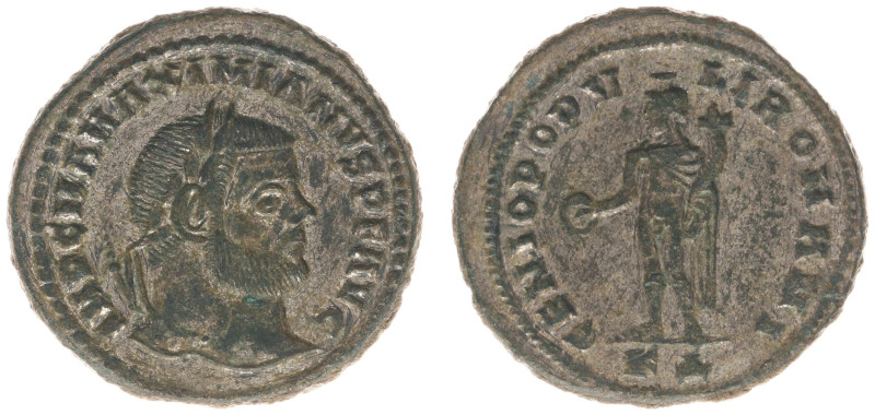 Roman Imperial Coinage - Maximianus (285-310) - AE Follis (Kyzikos c. AD 297-299...