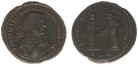 Roman Imperial Coinage - Diocletianus (284-305) - AE Follis (Cyzicus, 9.33 g) - DN DIOCLETIANO BEATISSIMO SEN AVG Laureate, draped bust right, branch ...