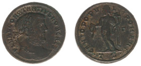 Roman Imperial Coinage - Constantius I Chlorus (293-306) - Bi Follis (Thessalonica AD 302-303, 9.84 g) - Laureate head right / GENIO POPVLI ROMANI Gen...