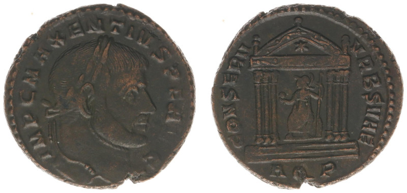 Roman Imperial Coinage - Maxentius (306-312) - AE Follis (Aquileia AD 307, 6.72 ...