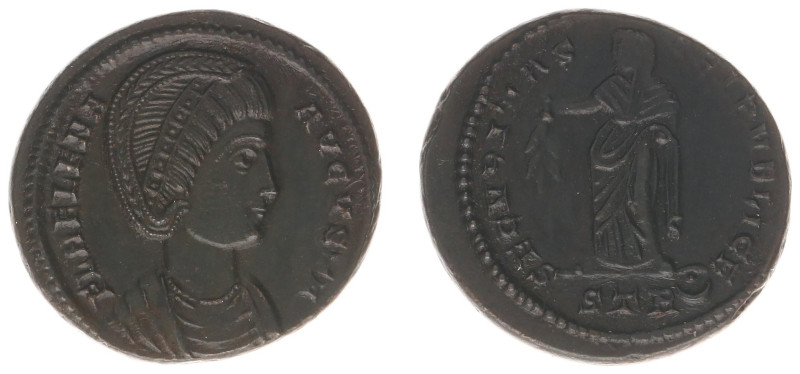 Roman Imperial Coinage - Helena - AE Follis (Treveri AD 326, 3.42 g) - FL HELENA...