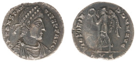 Roman Imperial Coinage - Constantius II (324-361) - AR Siliqua (Lugdunum AD 360-61, 2.15 g) DN CONSTANTIVS P F AVG, diademed, draped and cuirassed bus...