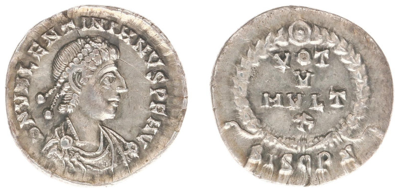 Roman Imperial Coinage - Valentinianus II (375-392) - AR Siliqua (Siscia AD 378-...