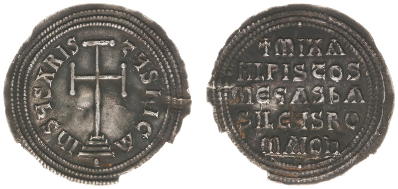 Byzantine Coinage - Michael III 'The Drunkard' (842-867) - AR Miliaresion (Const...