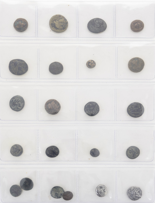 Ancient coins in lots - Greek / Hellenistic coinage - A small collection of main...