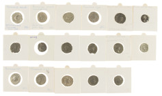 Ancient coins in lots - Roman coinage - A lot with AR Antoniniani (13): Gordianus III (3), Otacilia Severa, Valerianus (2), Gallienus, Trebonianus Gal...