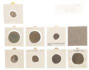 Ancient coins in lots - Roman coinage - A small lot mainly Roman coinage, 7 bronzes (nearly illegible) and 1 Denarius (Diva Faustina Mater) - in total...