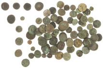 Ancient coins in lots - Miscellaneous - A lot with mainly bronze ancients, including many Greek (cities), Pontos, some Greek Roman, a few Alexandrinia...