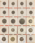Ancient coins in lots - Miscellaneous - An interesting lot of ancient coinage, starting with some replica's of Greek Tetradrachms (all Sycily) and 2 '...