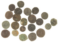 Ancient coins in lots - Miscellaneous - A mixed lot ancient coins: 7 x Antoninianus (Probus, Tetricus, Diocletianus, Quintillus etc.), 3 x small Byzan...