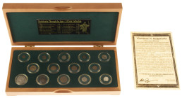 Ancient coins in lots - Miscellaneous - Collection 'Christianity through the ages - 14 coin collection' in luxury presentation box with coins from The...