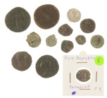 Ancient coins in lots - Miscellaneous - A lot several ancient coins including 2 Roman Sestertii (Faustina Mater and Marcus Aurelius), 2 Greek Roman br...