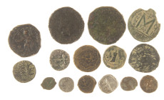 Ancient coins in lots - Miscellaneous - A lot ancient coinage including 2 bronzes of Viminacium (Otacilia Severa and Philippus I/II), 2 Byzantine copp...