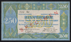 Banknotes Netherlands - 2½ Gulden 1.10.1923 Zilverbon / Silver certificate SPECIMEN (Mev. 12-3 (12-6) / AV 10.6 / PL13.s.c / P. 19s) - Specimen diagon...