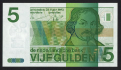 Banknotes Netherlands - 5 Gulden 1973 Vondel II (Mev. 24-1 / AV 19.1b.3.2 / PL23.c2) - Proof #2841 - first numbered and after that plate press print r...