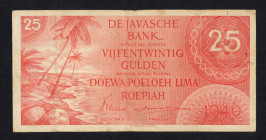 Banknotes Netherlands Oversea - Nederlands-Indië - 25 Gulden 1946 rood (P. 92 / Mev. 152 / H-179a / PLNI29.3a) - F/VF