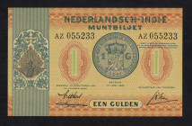 Banknotes Netherlands Oversea - Nederlands-Indië - 1 Gulden 1940 (P. 108 / PLNI24.1a) - # AZ055233 - UNC