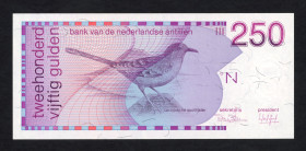Banknotes Netherlands Oversea - Nederlandse Antillen - 250 Gulden 31.3.1986 Caribbean mockingbird (P. 27a / PLNA19.6a) - UNC
