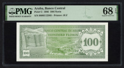 Banknotes Netherlands Oversea - Aruba - 100 Florin 1.1.1986 (P. 5) - PMG Superb Gem. UNC 68 EPQ
