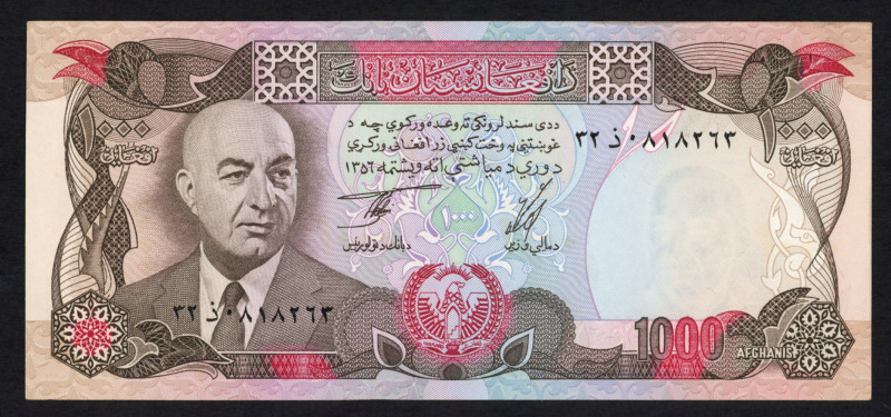 World Banknotes - Afghanistan - 500 (1973) + 500 (1978) + 1000 (1973) Afghanis (...
