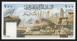 World Banknotes - Algeria - 100 Dinars 1.1.1964 Port/Modern building (P. 125b) - UNC.