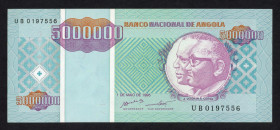 World Banknotes - Angola - 5.000.000 Kwanzas 1.5.1995 (P. 142) - AU.