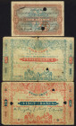 World Banknotes - Belgium - Lot of 3 emergency banknotes from Gent a.w. 20 fr. 1916, 5 fr. 1916 and 5 fr. 1920
