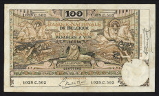 World Banknotes - Belgium - 100 Francs 16.6.1920 (P. 78) - VF/XF