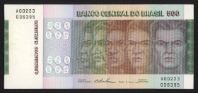 World Banknotes - Brazil - 500 Cruzeiros 1974 Commemrative Issue (P. 196b) - XF/AU.