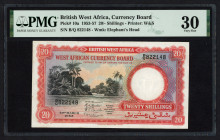 World Banknotes - British West Africa - 20 Shillings 31.3.1953 (P. 10a) - PMG Very Fine 30