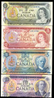 World Banknotes - Canada - 1 - 2 - 5 - 10 - 20 - 50 - 100 Dollars 1975 (P. 85-91) - Total 7 pcs. - AU/UNC.