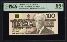 World Banknotes - Canada - 100 Dollars 1988 Sir Robert L. Borden (P. 99d) - PMG Gem. UNC 65 EPQ