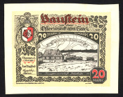 World Banknotes - Deutschland - Notgeldscheine - Osterwieck 20 Mark 1.5.1922 (leather) Glaceleder weiss (Grab. 351) - XF or better