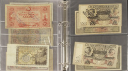 Banknotes in albums - Netherlands - Beautiful 50 piece collection of Dutch Demonitised "Buiten omloop gesteld" (some rare stamps), Short Snorters, Mis...