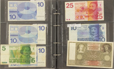 Banknotes in albums - Netherlands - Album Dutch banknotes including 100 Gulden 1930 and redeemables