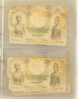 Banknotes in albums - Netherlands Oversea - Album banknotes Netherlands Indies: 5 Gulden 1936-39 Javaanse Dansers (18), 50 Gulden 1938 Javaanse Danser...