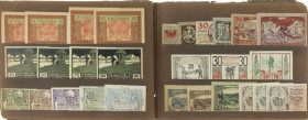 Banknotes in albums - Austria - Emergency Money (notgeld) collection holding 240 different notes.