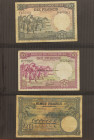 Banknotes in albums - Belgium Congo - Album banknotes Belgian Congo / Zaire among which 10 Francs 1943, 10 Francs 1943, 20 Francs 1949, 100 Francs 195...
