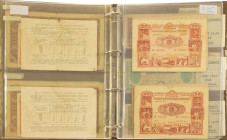 Banknotes in albums - Bulgaria - Album collection state treasury bonds, cheques, etc. Bulgaria Total apox. 22 pcs
