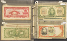 Banknotes in albums - China - Album collection banknotes and coupons China - Total approx. 100 pcs