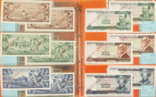 Banknotes in albums - Cuba - Nice collection Specimen/Muestra banknotes Cuba period 1964-1991. Total ca 95 UNC pcs.