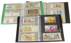 Banknotes in albums - Europe - Lot of 3 albums Europe including: Switzerland, Germany, Poland, Denmark etc.