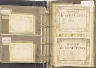 Banknotes in albums - France - Album collection France assignats and France revolution Total approx. 40 pcs