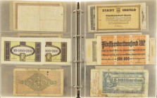 Banknotes in albums - Germany - Album collection Notgeld Germany. - Total approx. 250 pcs