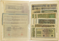 Banknotes in albums - Germany - Album with collection Germany. Total approx. 130 pcs.