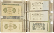 Banknotes in albums - Germany - Album collection banknotes Germany. - Total approx. 142 pcs