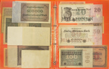 Banknotes in albums - Germany - Small collection banknotes Germany Notgeld/inflation period - Total approx. 30 pcs.