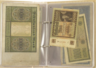 Banknotes in albums - Germany - Small collection banknotes Germany Notgeld / Inflation period, etc. - Total approx. 50 pcs.