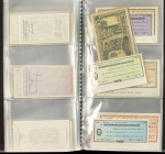 Banknotes in albums - Italy - small book holding 90 Italian notes.